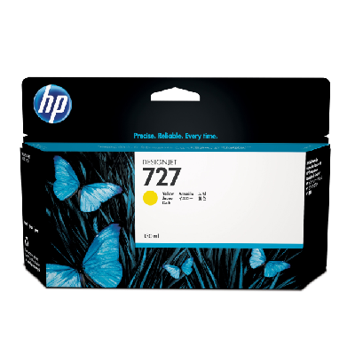 HP 727 cartouche d'encre DesignJet jaune, 130 ml HP 727 cartouche d'encre DesignJet jaune, 130 ml