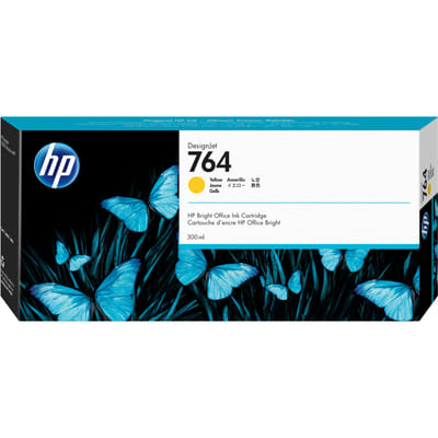 HP 764 cartouche d'encre DesignJet jaune, 300 ml