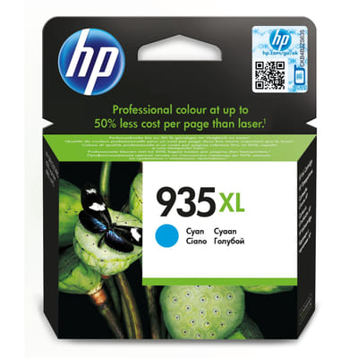 خراطيش حبر HP 935XL الأصلية باللون السماوي عالية السعة