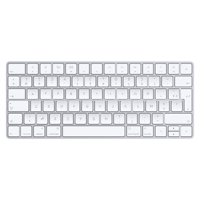 Apple MLA22 clavier Bluetooth Français Argent, Blanc Apple MLA22 clavier Bluetooth Français Argent, Blanc