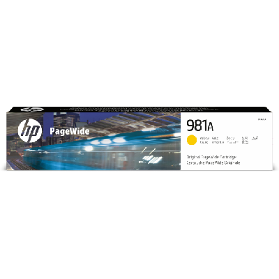 HP 981A cartouche PageWide Jaune authentique HP 981A cartouche PageWide Jaune authentique