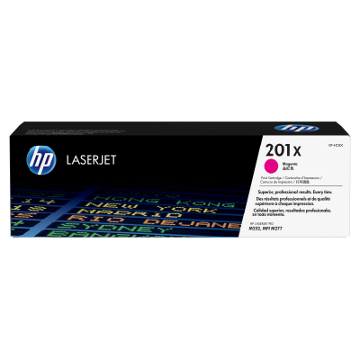 HP 201X toner LaserJet Magenta grande capacité authentique HP 201X toner LaserJet Magenta grande capacité authentique
