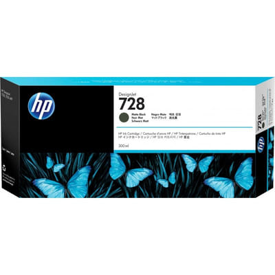 HP 728 خرطوشة حبر DesignJet سوداء غير لامعة 300 مل