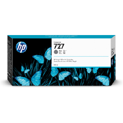 HP 727 cartouche d'encre DesignJet grise, 300 ml HP 727 cartouche d'encre DesignJet grise, 300 ml
