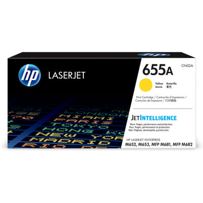 HP 655A تونر أصفر أصلي ليزر جيت