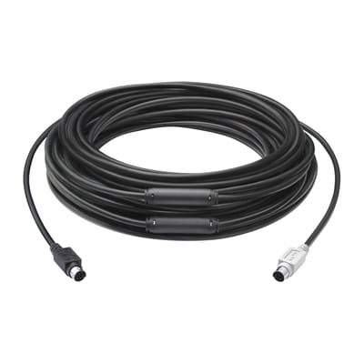 Logitech 939-001490 PS/2 Cable 15 m 6-p Mini-DIN Black (939-001490)