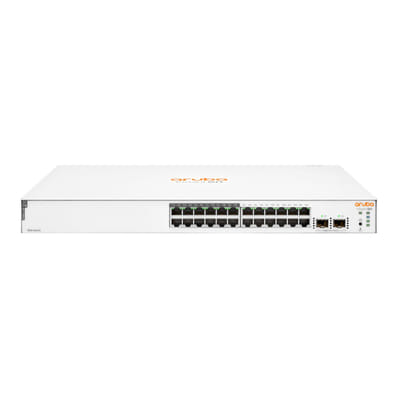 HPE Aruba Instant On 1830 سمارت 24G 2SFP PoE+ 195W مفتاح (JL813A)