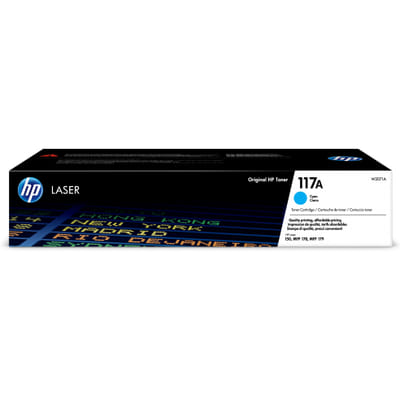 HP Genuine Laser Toner Cartridge 117A, Cyan (W2071A)