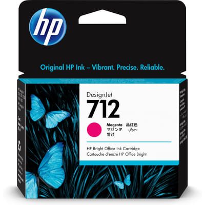 HP DesignJet 712 ink cartridge, magenta, 29 ml (3ED68A)