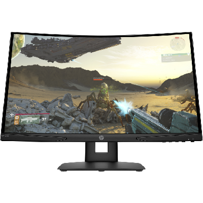 HP X24c 59,9 cm (23.6") 1920 x 1080 pixels Full HD LED Noir (9FM22AA#ABB)