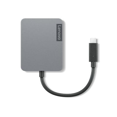 Lenovo 4X91A30366 محور & مركز USB 2.0 Type-C رمادي (4X91A30366)