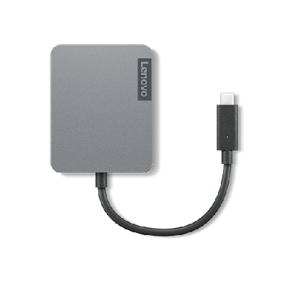 Lenovo 4X91A30366 hub & concentrateur USB 2.0 Type-C Gris (4X91A30366)
