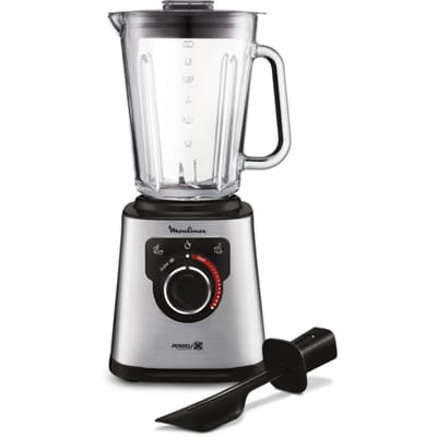 Moulinex LM871 خلاط قائم 1.5 لتر 1200 واط فولاذ مقاوم للصدأ، رمادي