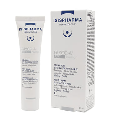Night Cream Soft Peeling 5.5% Glycolic Acid 30ml Glyco-A Isispharma