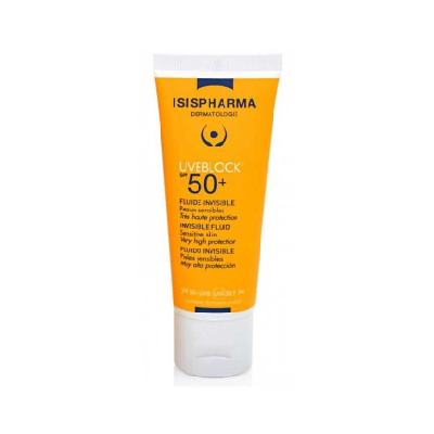 Fluide Invisible Spf50+ Peaux Sensibles 40ml Uveblock Isispharma
