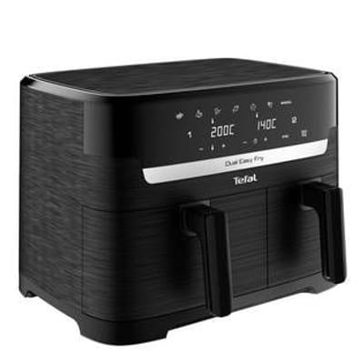 Tefal Easy Fry EY901N مزدوج 8.3 لتر مستقل 2700 واط قلاية هوائية سوداء