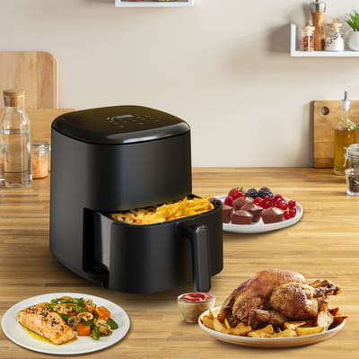 قلاية Tefal Easy Fry Max EY245810 فريدة 5 لتر مستقلة 1500 واط قلاية هوائية سوداء