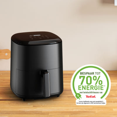 قلاية Tefal Easy Fry Max EY245810 فريدة 5 لتر مستقلة 1500 واط قلاية هوائية سوداء