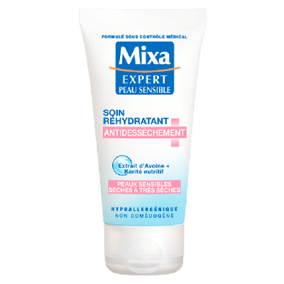 Mixa Expert Peau Sensible – Soin Réhydratant Antidessèchement – 50ml
