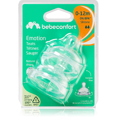 Bebeconfort Emotion Slow to Medium Flow 0-12 m 2 pcs Bebeconfort Emotion Slow to Medium Flow 0-12 m 2 pcs