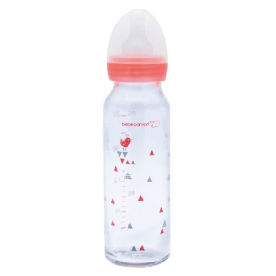 Bebe Confort – Biberon en verre 240 ml – Sport (0-12M +)