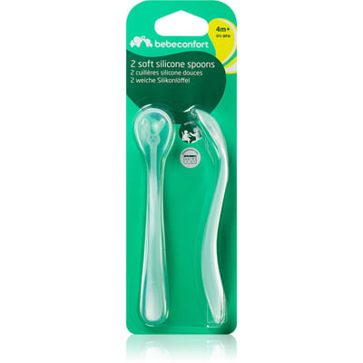 Bebeconfort Silicone Spoons 4 m+ 2 pcs