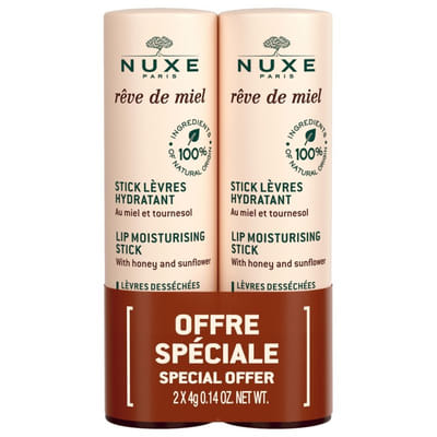 Stick Levres Hydratant Duo 2x4g Reve De Miel Nuxe