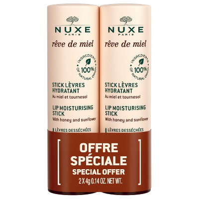 Stick Levres Hydratant Duo 2x4g Reve De Miel Nuxe