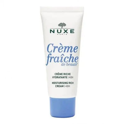 Creme Riche Hydratante 48h Peaux Seches A Tres Seches 30ml Creme Fraîche De Beaute Nuxe