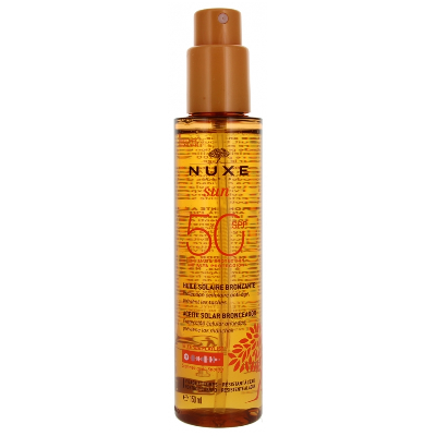 Nuxe Sun Huile Solaire Bronzante Visage et Corps SPF50 150 ml Nuxe Sun Huile Solaire Bronzante Visage et Corps SPF50 150 ml