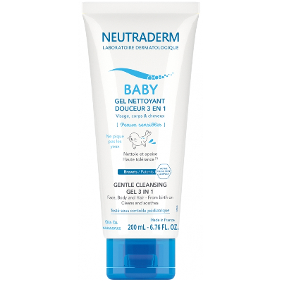 Neutraderm Baby Gel Nettoyant Douceur 3en1 200 ml