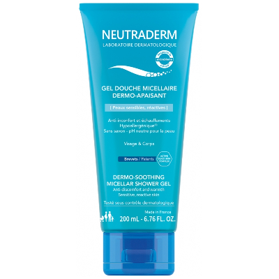 Gel Douche Micellaire Dermo Apaisant 200ml Peaux sensibles Neutraderm