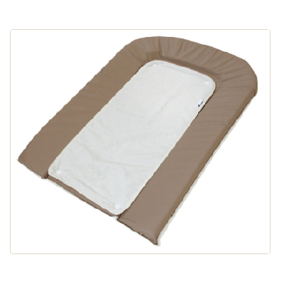 Candide 153260 matelas à langer Coton, Polyester Marron, Blanc Plat