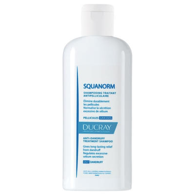 Shampooing Traitant Antipelliculaire Pellicules Grasses 200ml Squanorm Ducray