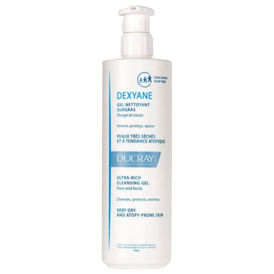 Surgras Cleansing Gel Face and Body Very Dry Skin Atopic Tendency 400ml Dexyane Ducray