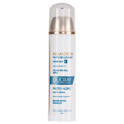 Photo Vieillissement Creme Nuit Taches Brunes Et Rides 50ml Melascreen Ducray
