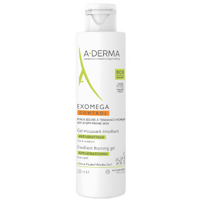 Gel Moussant Emollient 200ml Exomega Control A-Derma