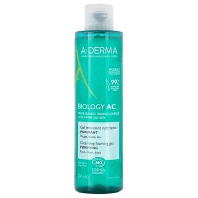 A-DERMA Biology AC Cleansing Purifying Foaming Gel Organic 200 ml