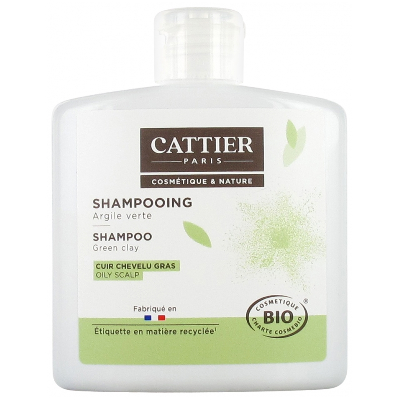 Cuir Chevelu Gras Argile Verte Bio 250 ml Cattier