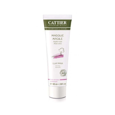 Cattier masque argile peaux sensibles 100ml
