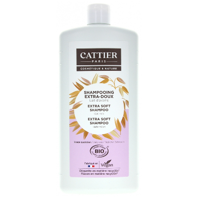 Shampooing Extra-doux Usage Quotidien Lait d'Avoine Bio 1l Cattier Shampooing Extra-doux Usage Quotidien Lait d'Avoine Bio 1l Cattier