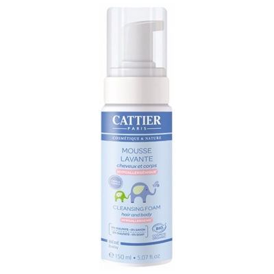 Mousse Lavante Hypoallergenique Cheveux Et Corps Bio 150ml Bebe Cattier