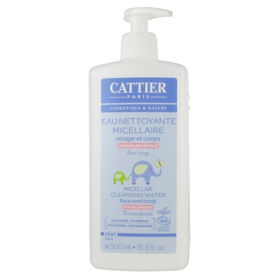 Eau Nettoyante Micellaire Hypoallergenique Bio 500ml Bebe Cattier Eau Nettoyante Micellaire Hypoallergenique Bio 500ml Bebe Cattier