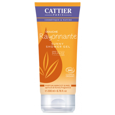 Ensoleillee Abricot Miel Bio 200ml Gel Douche Cattier