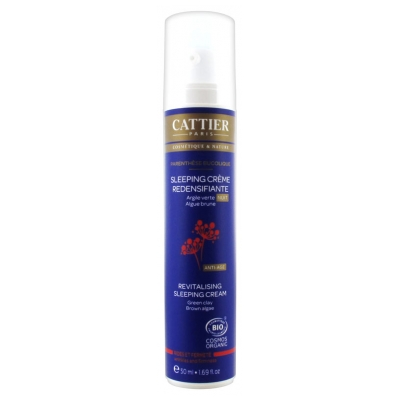 Sleeping Creme Redensifiante Nuit Rides Et Fermete Bio 50ml Anti-Âge Cattier
