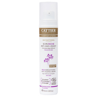 Soin Riche Lissant Peaux Seches Bio Nectar Eternel 50ml Anti-Âge Cattier