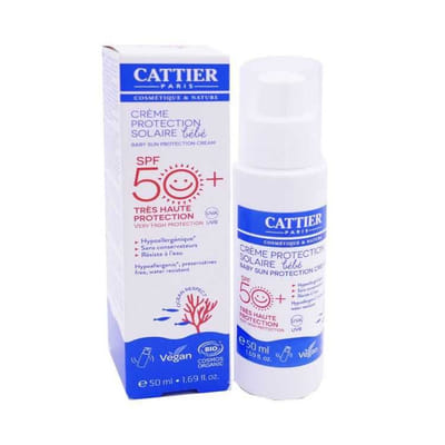 كاتييه كريم واقي شمس للأطفال SPF50+ عضوي 50 مل