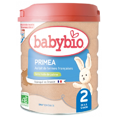 Babybio Primea 2 au Lait de Fermes Françaises de 6 à 12 Mois Bio 800 g Babybio Primea 2 au Lait de Fermes Françaises de 6 à 12 Mois Bio 800 g