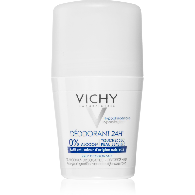 24h Toucher Sec 50ml Déodorant Roll-on Peaux Sensibles Vichy