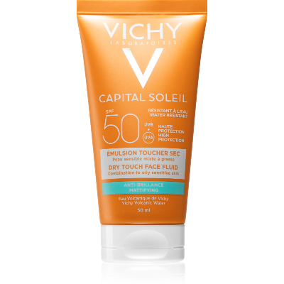 Emulsion Toucher Sec SPF50 50ml Capital Soleil Anti Brillance Vichy Emulsion Toucher Sec SPF50 50ml Capital Soleil Anti Brillance Vichy
